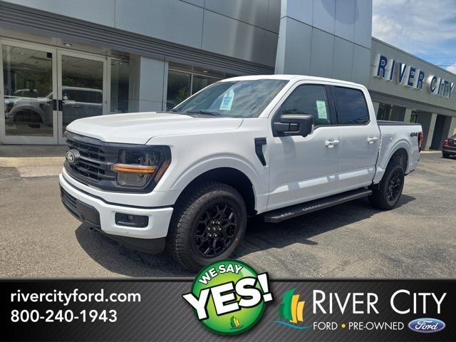 2026 Ford F-150 XLT in Oxford White — front three-quarter view