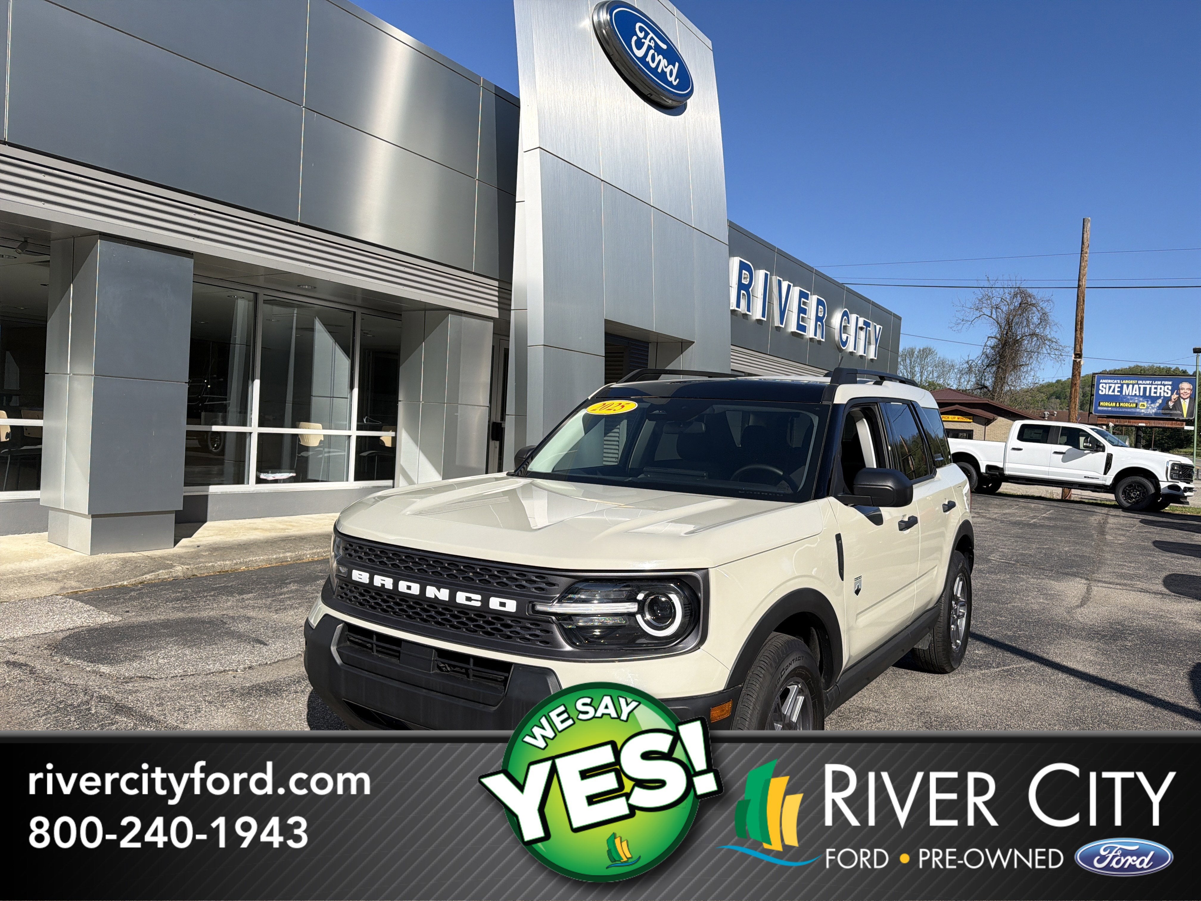 2025 Ford Bronco Sport Big Bend in Tan — front three-quarter view